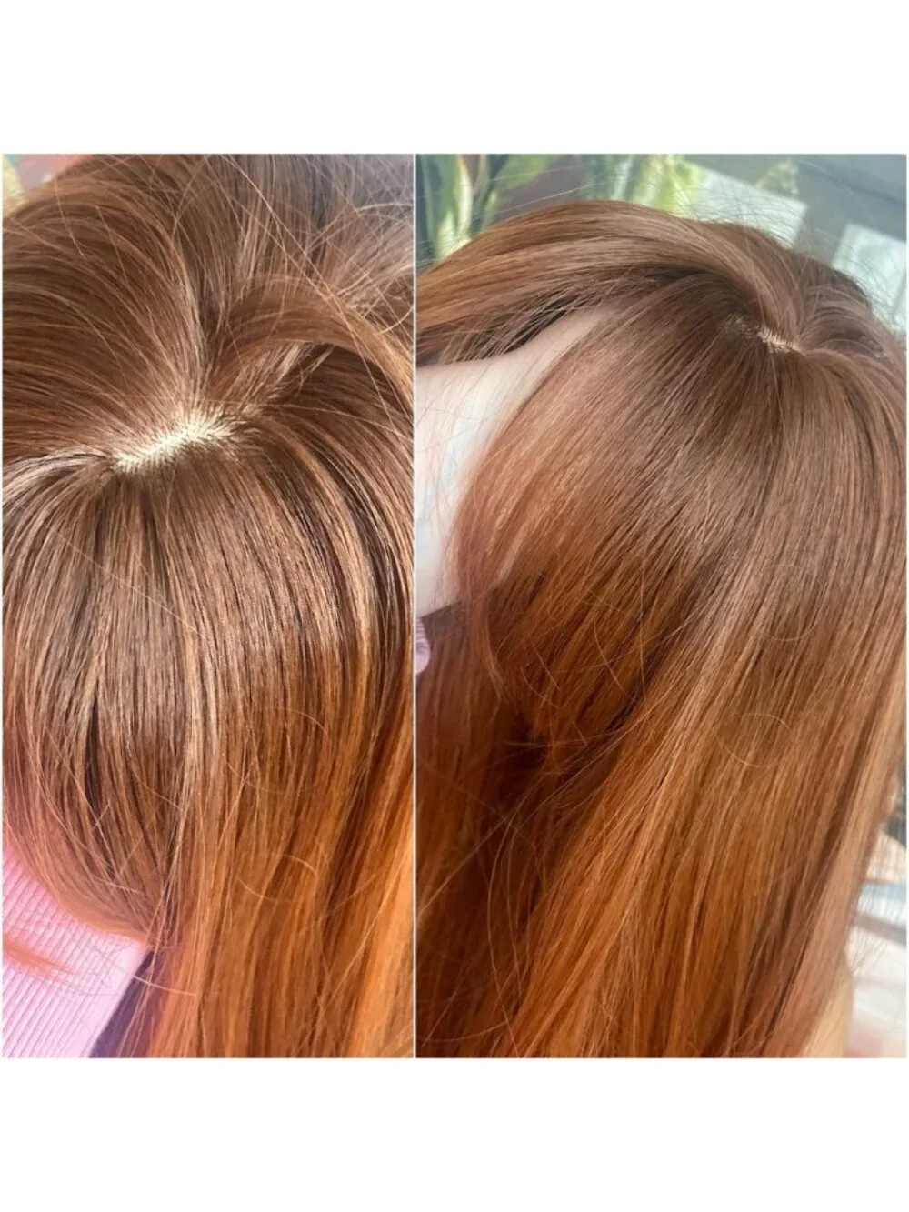 BACK IN Long ginger redhead wig with bangs